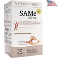 Premium SAM-e 400mg Caplets - Kosher, Non-GMO - Mood & Joint Support - 30