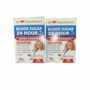 Dr Stephanie's Blood Sugar 24 Hour Extra Strength  90 Capsules Exp 10/2025 2PK