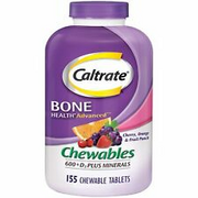 Caltrate Chewables 600 Plus D3 Plus Minerals Calcium D , Cherry, Orange and F...
