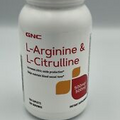 GNC L-Arginine & L-Citrulline 500mg/500mg, 120 Caplets, exp 04/2027