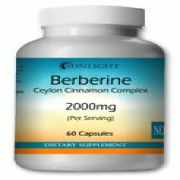 Berberine HCL 2000 mg Plus Organic Ceylon Cinnamon 60 Caps - Premium Quality