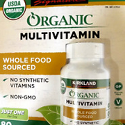 Kirkland Signature USDA Organic Multivitamin 80 Tabs EXP 01/2026