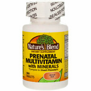 4 Pack Nature's Blend Prenatal Multivitamin with Minerals Tablets, 100 Ct