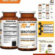 Premium Vegan Mood Support Pills with Brain-Boosting Ingredients - 60 Capsules