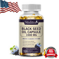 Black Seed Oil Capssules 1000Mg Premium Cold Pressed For Cardiovascular Health
