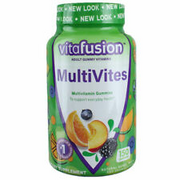 6 Pack Vitafusion MultiVites Multivitamin Gummies, Natural Berry, Peach and O...