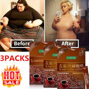 L-Carnitine Instant Coffee For Weight Loss, Slimming Coffee 3Packs=21pcs Set ξ<