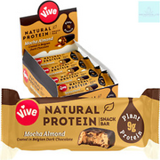 High Protein Vegan Bars Gluten-Free Mocha Almond Snack 12-Pack 49g