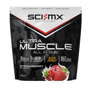 SCI MX ULTRA MUSCLE- Strawberry Protein Formula-1.5kg-57g  Protein-Free DELIVERY