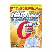 Ion Drink powder with Zinc 22 sticks non sugar and food coloring orange flavor