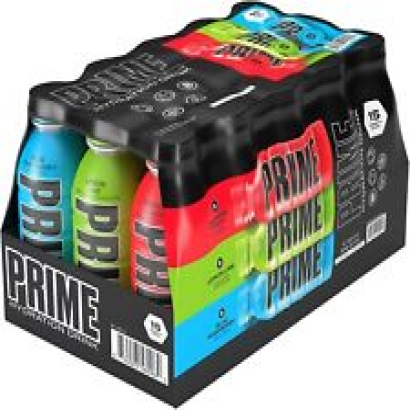 15 x 500ml Prime Hydration Drink 5 Each,Tropical Punch,Lemon &Lime, Blue Raspber