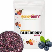 Freeze Dried Blueberry Pieces 100g - No Added Sugar, Vegan Snacks, Gluten Free