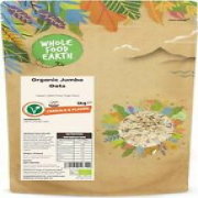 Wholefood Earth Organic Jumbo Oats ? 3 kg | Vegan | GMO Free | High Fibre |