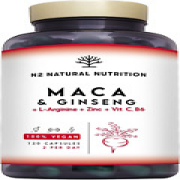 Maca Root + Ginseng + L Arginine. Triple Energy. Zinc + Vitamin C & B. Increases