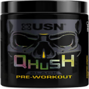 Qhush Black Frosted Lemon Pre Workout 220G: Explosive Energy Drink Powder—High C