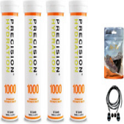 Electrolyte Tablets - 4 Tubes of 10 X Tabs (1000 Strength). Bundled with a Pack