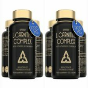 ×2 L-Carnitine Complex 2200mg with Vitamins & Chromium Reduces Tiredness&Fatigue