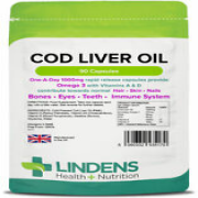 Lindens Cod Liver Oil 1000mg Capsules With Vitamin A & D Best Quality