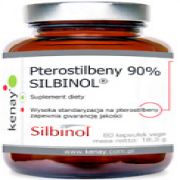 Pterostilbene 90% Silbinol (60 Capsules) - Dietary Supplement