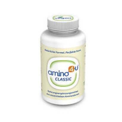 Amino4u - Dietary Supplement, All 8 Essential Amino Acids, Can, 120g