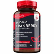 Max Strength Cranberry 37500mg - 180 Vegan Capsules – Daily Supplement for Wo...