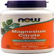 NOW FOODS, MAGNESIUM CITRATE 200mg 100 tablets