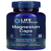 Magnesium Caps 500mg 100 Vegetarian Capsules Life Extension TRIPLE Magnesium