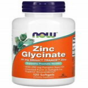 NOW Foods ZINC GLYCINATE 120 Capsules Zinc Glycinate
