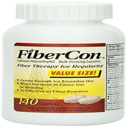 FiberCon Fiber Therapy for Regularity, Caplets, Value Size 420 caplets Pack Fibercon-m6