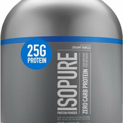 Isopure Protein Powder, Whey Isolate with Vitamin C & Zinc for Immune Support, 25g Protein, Zero Carb & Keto Friendly, Flavor: Creamy Vanilla, 66 Servings, 4.5 Pounds (Packaging May Vary)