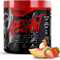 Ape Sh*t Cutz Thermogenic Pre Workout Energy & Fat Burner | Scientifically Formulated Preworkout | Increased Endurance, Athletic Performance, Calorie Burning | 50 Servings (Strawberry Peach)