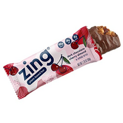 Zing Bars Plant Based Protein Bar, Dark Chocolate Cherry Nutrition Bar, 10g Protein, 6g Fiber, Vegan, Gluten Free, Soy Free, Non GMO, 12 count