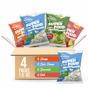 Awsum Organics SUPERFOOD Protein Snacks | Healthy Crunchy Puffed Snack | Plant-Based Protein Puffs | USDA Organic | Kosher | Non GMO | Gluten Free | No Added Sugar (Variety, 4 packs)