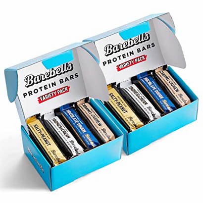 Barebells Protein Bars Variety Pack - 12 Count, Pack of 2 - Protein Snacks with 20g of High Protein - Chocolate Protein Bar with 1g of Total Sugars - Perfect on The Go Protein Snack & Breakfast Bars…