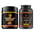 Gorilla Mode Pre Workout (Fruit Punch) + Premium Whey Protein (Chocolate) - Comprehensive Stack for Fueling Maximum Workout Results