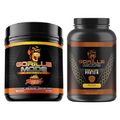 Gorilla Mode Pre Workout (Orange Rush) + Premium Whey Protein (Chocolate) - Comprehensive Stack for Fueling Maximum Workout Results