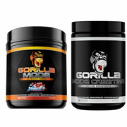 Gorilla Mode Pre Workout (Bombsicle) + Creatine (100 Serv.) - Comprehensive Stack for Improved Strength, Power Output, and Muscle Size