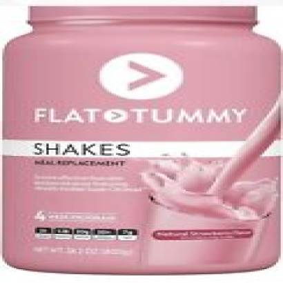 Flat Tummy Meal Replacement Shake Plant Based Protein Strawberry 28.2oz  7/24