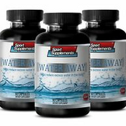 Stomach Fat Burner - Water Away Pills 700mg - Weight Loss 3 Bottle 180 Capsules