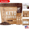 Premium Keto Coffee Packets - Original, Vanilla, & Mocha Flavors, 30-Count