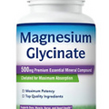 Magnesium Glycinate 500mg 120 capsules 70mgs High Absorbption Non GMO No Gluten