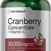 Cranberry Concentrate Extract + Vitamin C 30,000Mg 150 Capsules Triple Strength