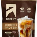 Ascent Iced Coffee and Protein, 30 Servings/ 1.8 lb Total ~ Gluten Free