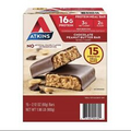Atkins Chocolate Peanut Butter Meal Bars |High Fiber | 16g of Protein (15 Count)