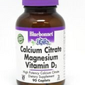 Bluebonnet Calcium Citrate Magnesium Vitamin D3 90 Caplet
