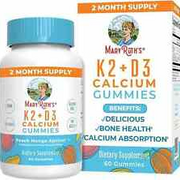 Calcium with Vitamin D & K2, 2 60 Count (Pack of 1)