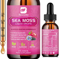 3000mg Sea Moss Liquid Drops - Black Seed Oil & Irish Sea Moss Gel with Burdock