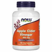 4 X Now Foods, Apple Cider Vinegar, 450 mg, 180 Veg Capsules