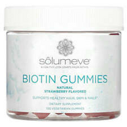 4 X Solumeve, Biotin Gummies, Gelatin Free, Strawberry Flavor, 10,000 mcg, 100 V