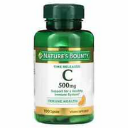 4 X Nature's Bounty, Time Released Vitamin C, 500 mg, 100 Capsules